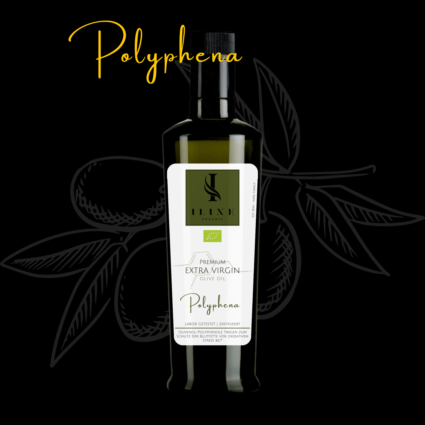 Huile d'olive biologique : Polyphena