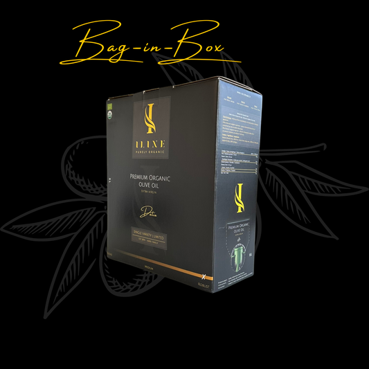 BIO Olivenöl native Extra Bag-in-Box in verschiedenen Grössen: 1.5 Liter, 3 Liter und 5 Liter.