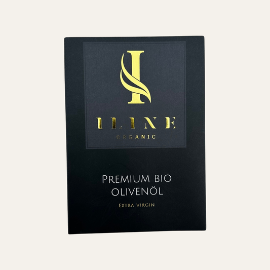 Erste Seite des Iline Organic Flyers im A6-Format